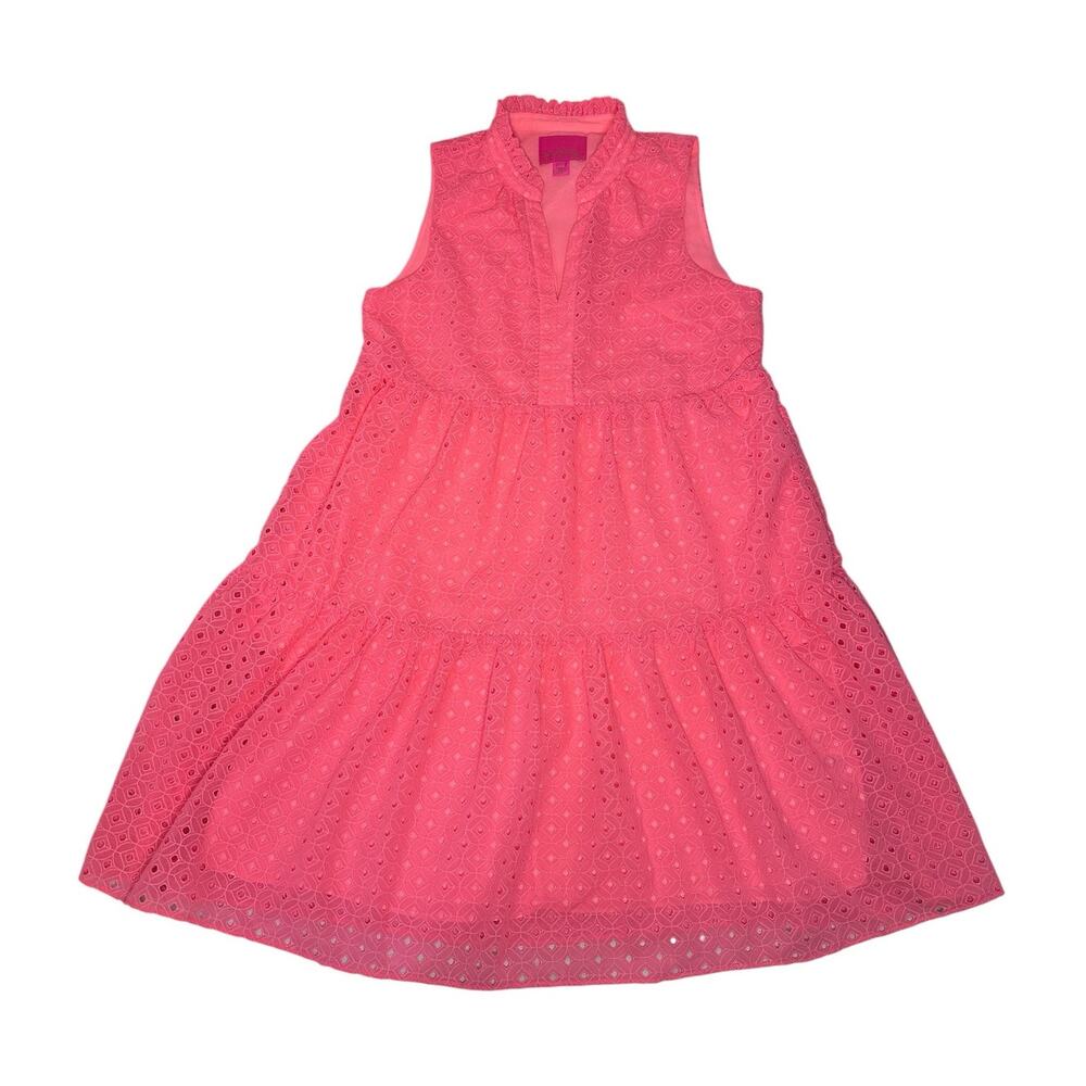 Lilly Pulitzer Novella Eyelet Dress in Coral Size Small